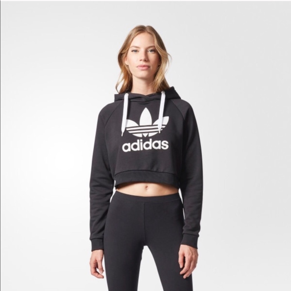 Adidas Crop Sweater - Picture 1 of 1